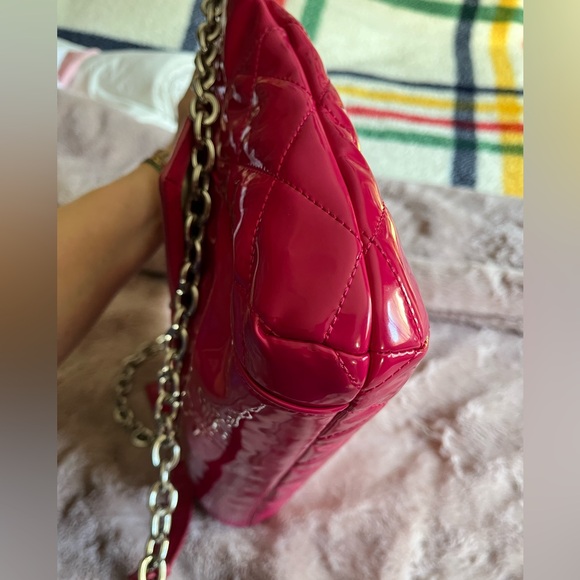 Coach Pink Quilted Shoulder Bag with turn-lock pocket - Picture 6 of 16